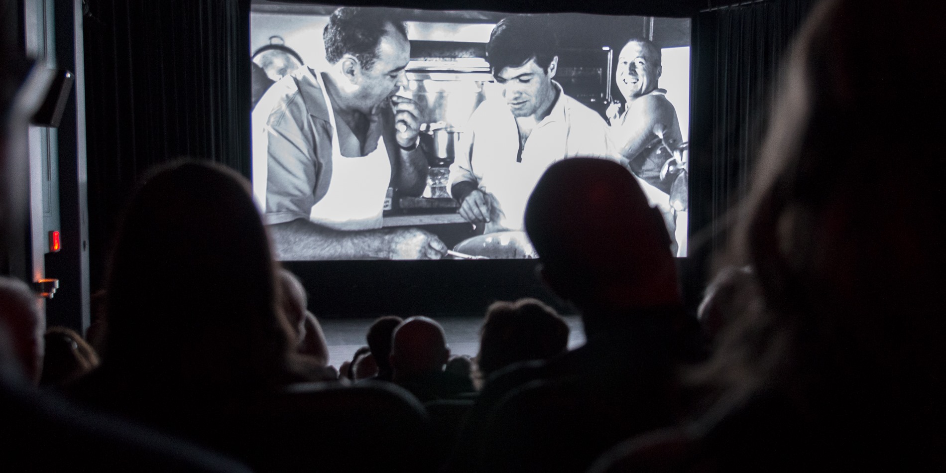 People watching a film in a theatre during Devour! The Food Film Fest