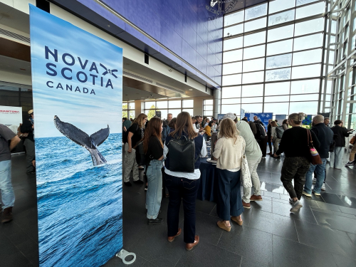 Pictures from Nova Scotia delegation work at Adventure Travel Summit in Quebec. 