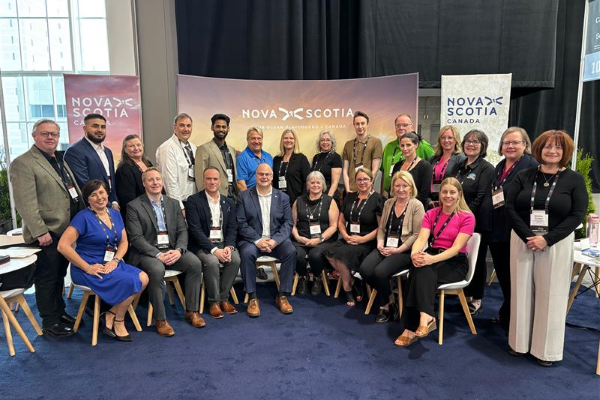 Minister Dave Ritcey, with the Nova Scotia delegation at RVC 2025. 