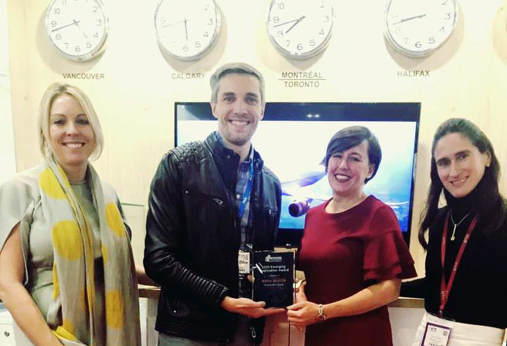TNS and Axis Travel Marketing accept the Travel Lemming Emerging Destination Award