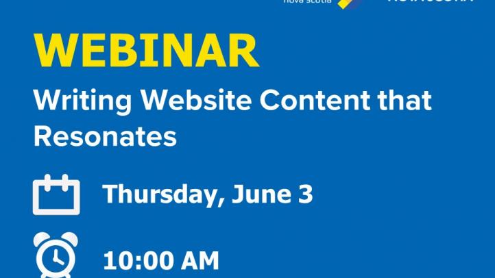 Webinar Writing Website Content that Resonates Thursday, June 3 10am