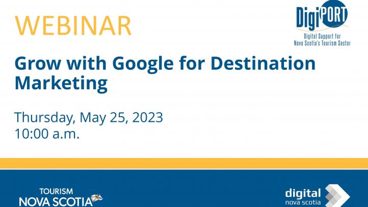 Register for the Grow with Google for Destination Marketing Webinar