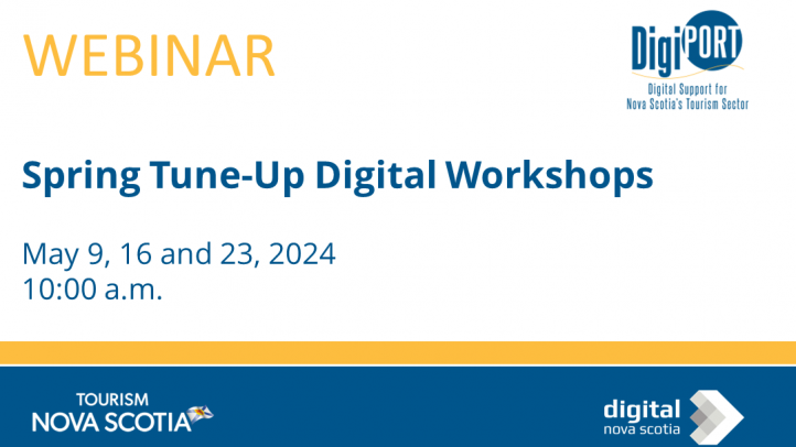 Webinar Graphic indicating Spring Tune-Up Digital Workshops for May 2024