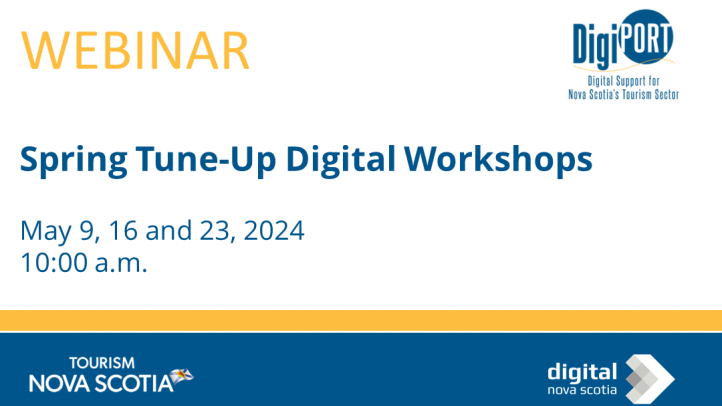 Webinar Graphic indicating Spring Tune-Up Digital Workshops for May 2024 