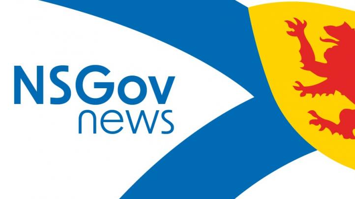 Graphic of the Nova Scotia flag with the text 'NSGov news' on it. 