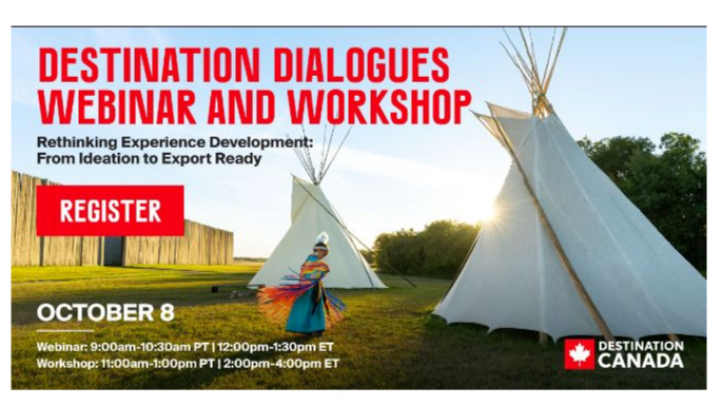 Graphic for Destination Canada's Destination Dialogues Webinar and Workshop