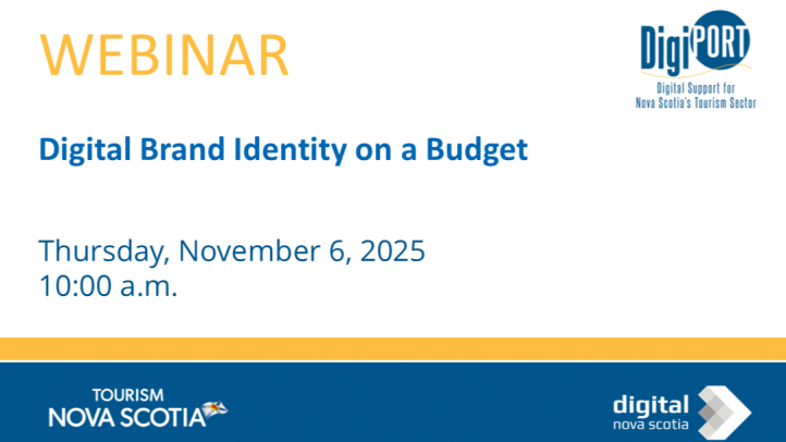 Webinar graphic for Digital Branding Identity on a Budget.