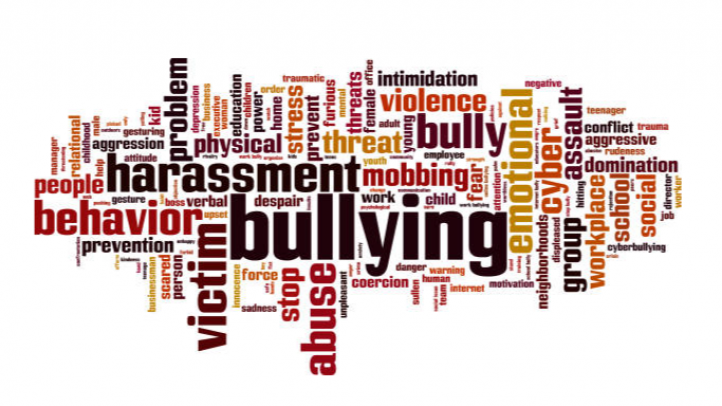 Bullying word cloud.