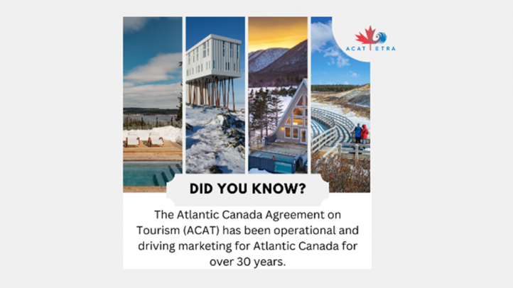 ACAT slide with images from Atlantic Provinces and the ACAT logo. 