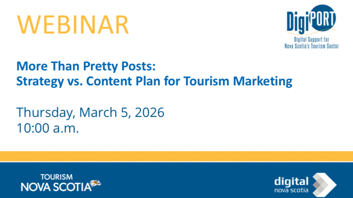 Webinar Graphic indicating an event on March 5, 2026, supporting learning about social media strategy. 