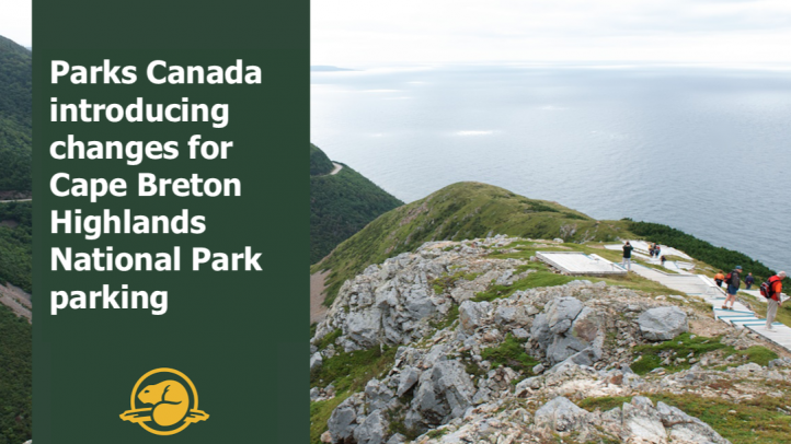 Skyline trail image with Parks Canada introducing changes for Cape Breton Highlands National Park parking. 