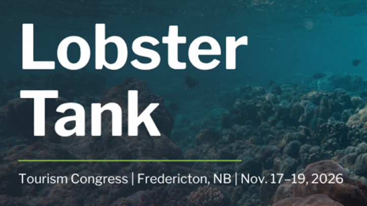 White text saying Lobster Tank with a underwater background