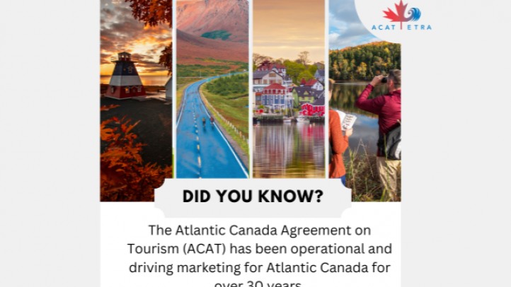 ACAT slide with images from Atlantic Provinces and the ACAT logo. 