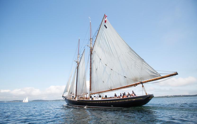 Bluenose II off the coast of Lunenburg, NS