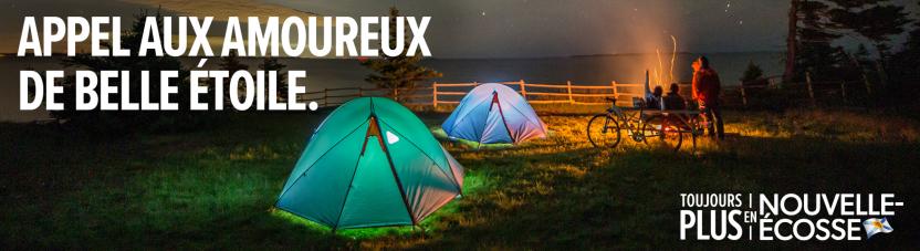 Camping billboard - French