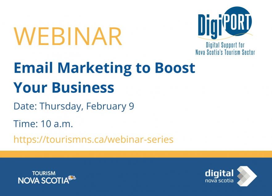 Webinar: Email Marketing to Boost Your Business - February 9 at 10am