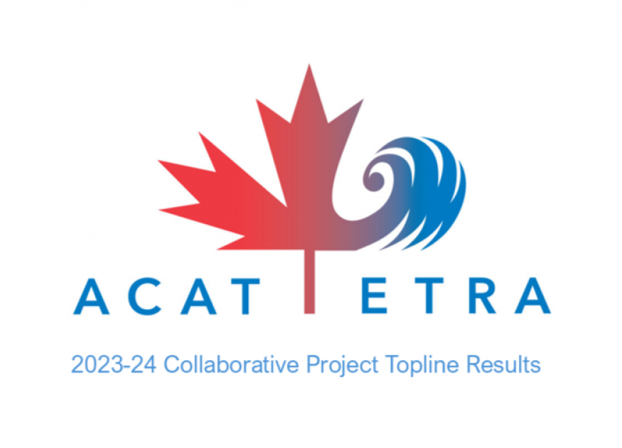 ACAT Logo with 2023-24 Collaborative Project Topline Results written underneath. 