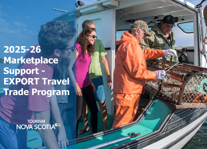 A tour group on a lobster book look on at their catch. 