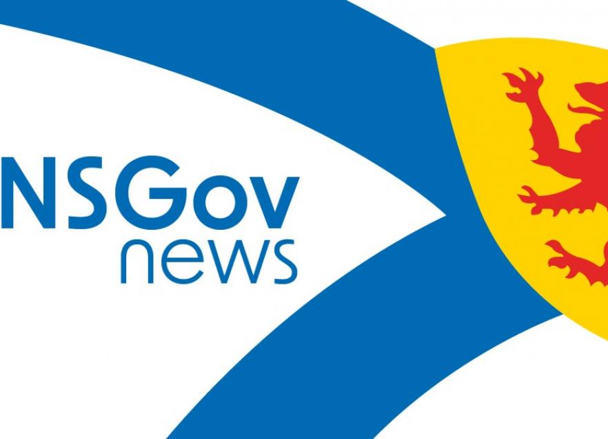 Graphic of the Nova Scotia flag with the text 'NSGov news' on it. 