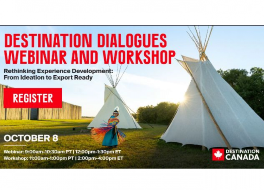 Graphic for Destination Canada's Destination Dialogues Webinar and Workshop