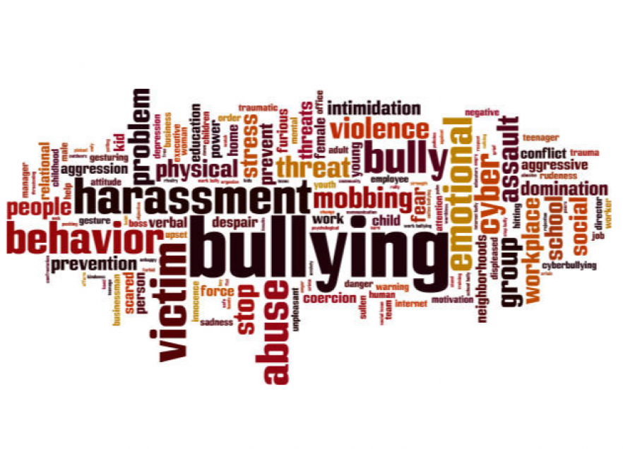 Bullying word cloud.
