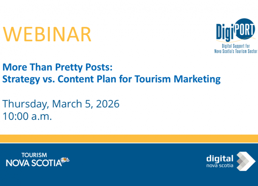 Webinar Graphic indicating an event on March 5, 2026, supporting learning about social media strategy. 