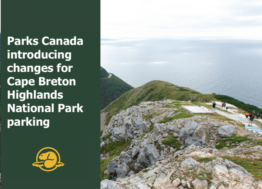 Skyline trail image with Parks Canada introducing changes for Cape Breton Highlands National Park parking. 