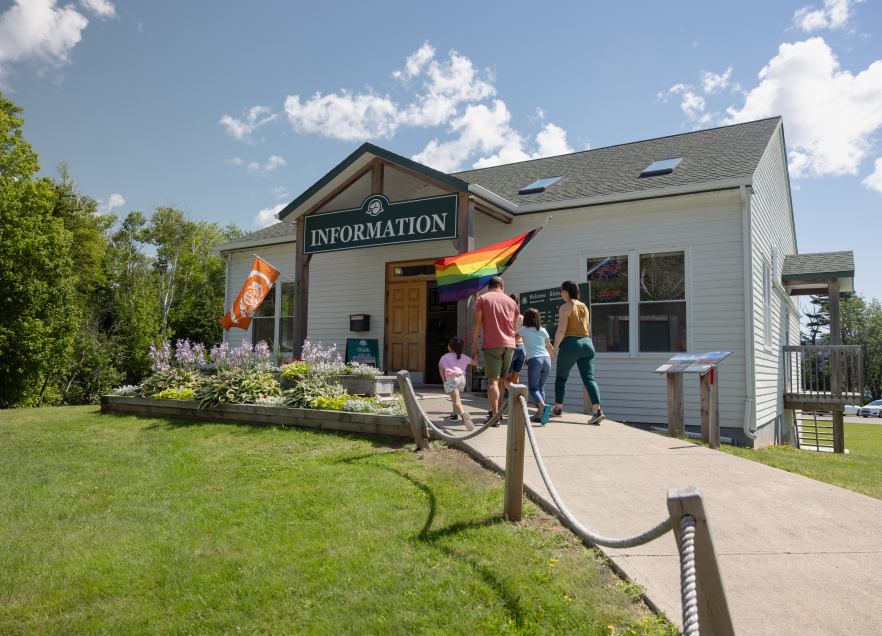 The Visitor Centre in Ingonish at the entrance to Cape Breton Highlands National Park 