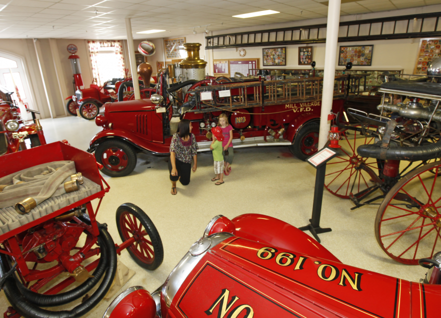 Display inside the Fire Fighter's Museum in Yarmouth. 