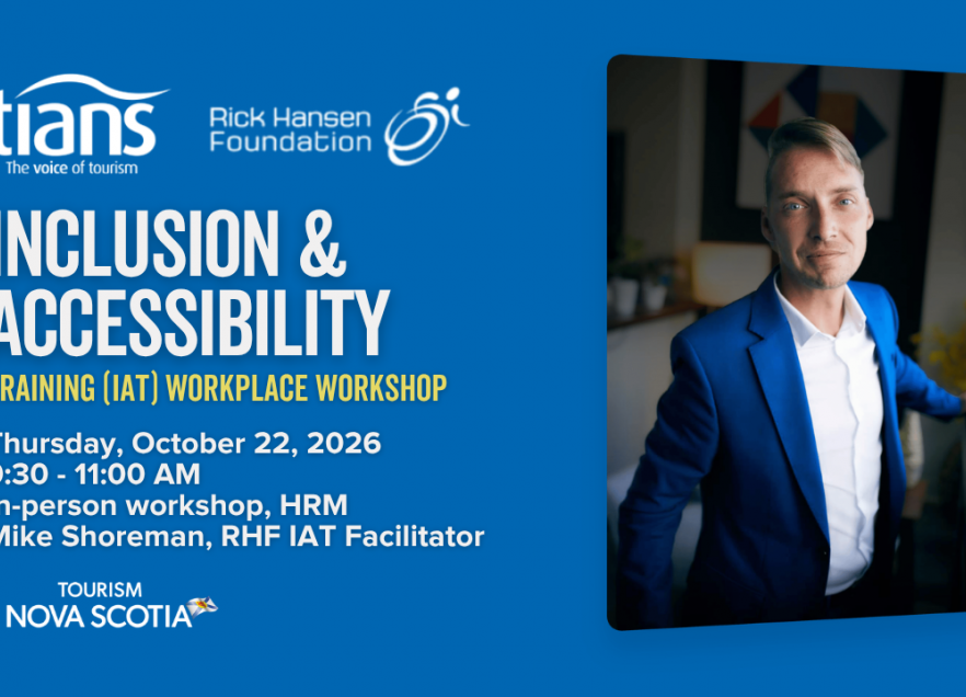 Graphic with text about workshop and a photo of the presenter Mike Shoreman. 