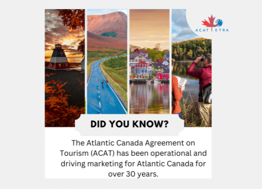 ACAT slide with images from Atlantic Provinces and the ACAT logo. 