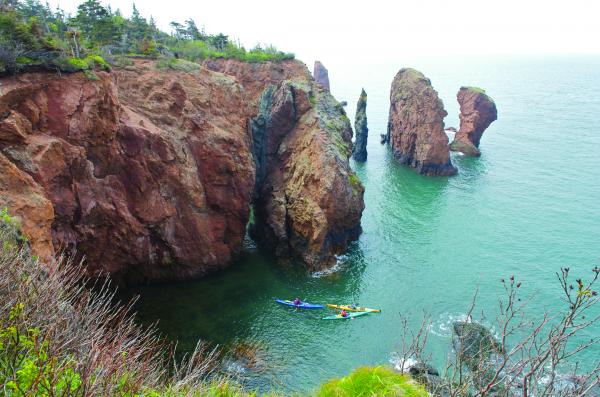 Kayaking in Bay of Fundy